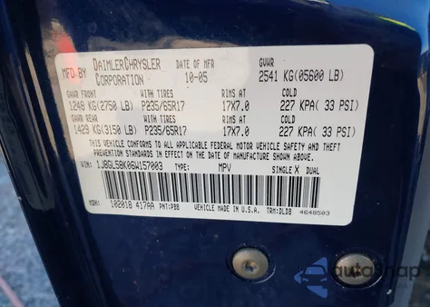 2006 Jeep Liberty Limited Edition из США, поврежденный, VIN 1J8GL58K06W157003